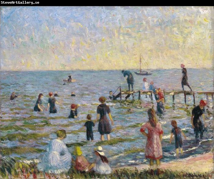 William Glackens Bathing at Bellport, Long Island